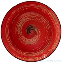 Тарелка 25,5 см глубокая красная &quot;Spiral&quot; / 261557
