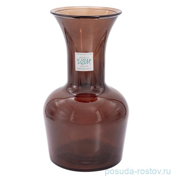 Ваза для цветов 33 см тёмно-коричневая "Enea" (инд.упаковка) / 292068 Ваза для цветов 33 см тёмно-коричневая "Enea" (инд.упаковка) / 292068
