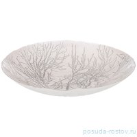 Блюдо 32 см круглое глубокое &quot;Tree silver&quot; / 332161