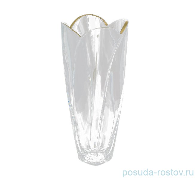 Ваза для цветов 30,5 см "Глобус /Золотой кант" / 095108