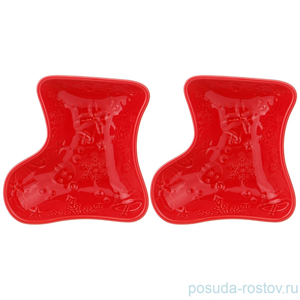 Набор салатников 11 см 2 шт Сапог "Celebration /Красный" / 268830 Набор салатников 11 см 2 шт Сапог "Celebration /Красный" / 268830
