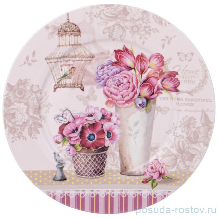 Тарелка 20,5 см &quot;Тюльпаны&quot; / 338169