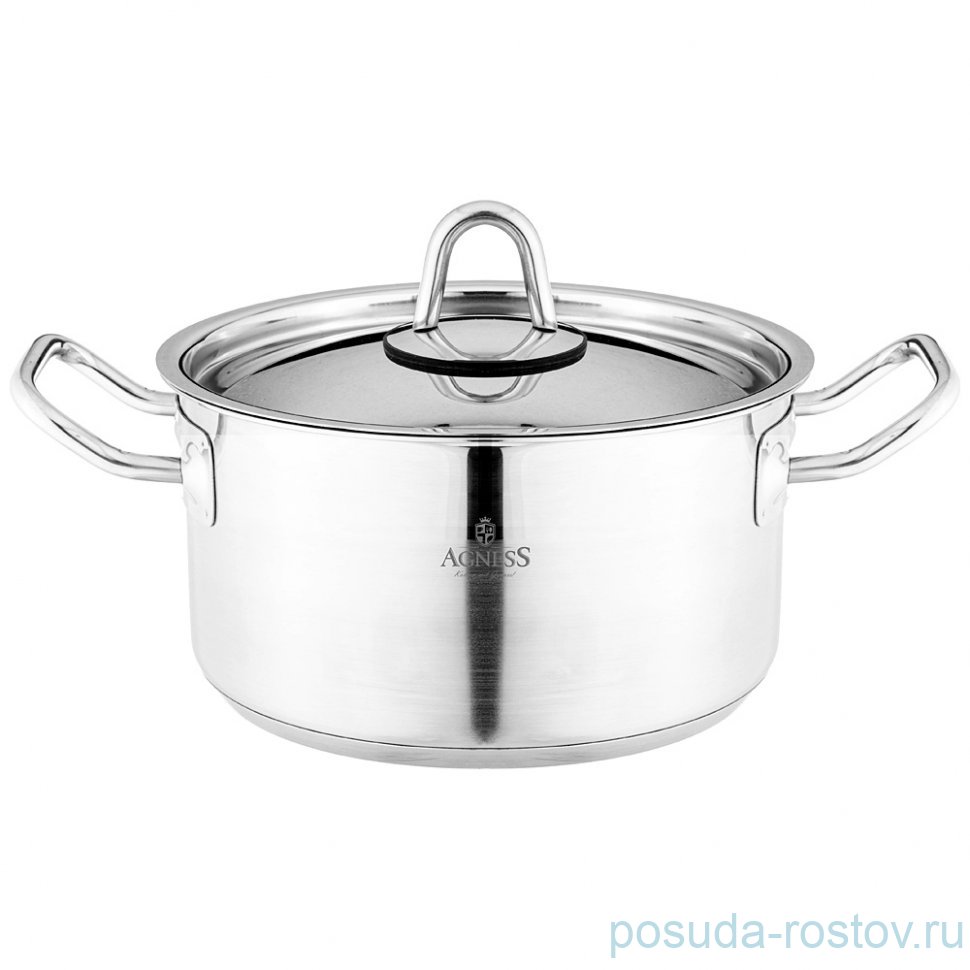 Кастрюля 18 x 10 см с крышкой 2,3 л Agness / 339527 Кастрюля 18 x 10 см с крышкой 2,3 л Agness / 339527