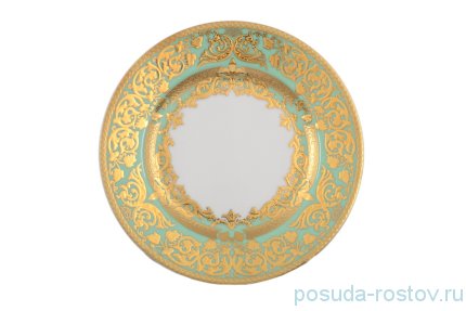 Набор тарелок 17 см 6 шт &quot;Наталия /Бирюза в золотой роскоши&quot; / 110050