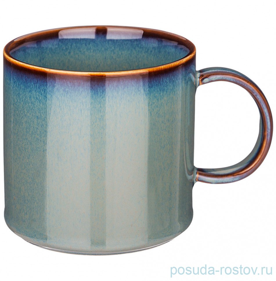 Кружка 400 мл 9 см синяя "soul kitchen" / 301554