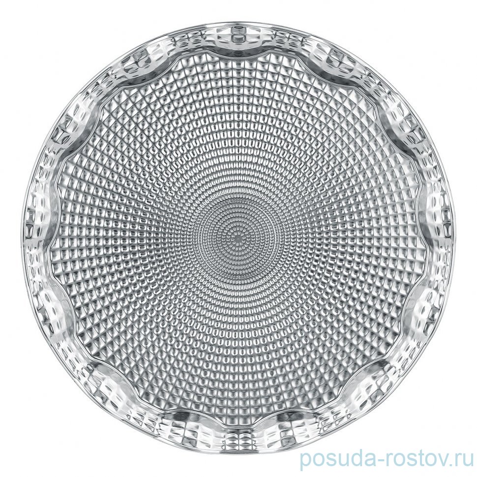 Поднос 35 см круглый серебристый "Dalgic" / 335350 Поднос 35 см круглый серебристый "Dalgic" / 335350