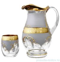 Набор для воды 7 предметов (кувшин 1,25 л + 6 стаканов) &quot;Махараджа золото&quot; / 121111