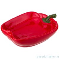 Блюдо 24,5 х 19 х 7,5 см красное &quot;PEPERONI&quot; / 220790