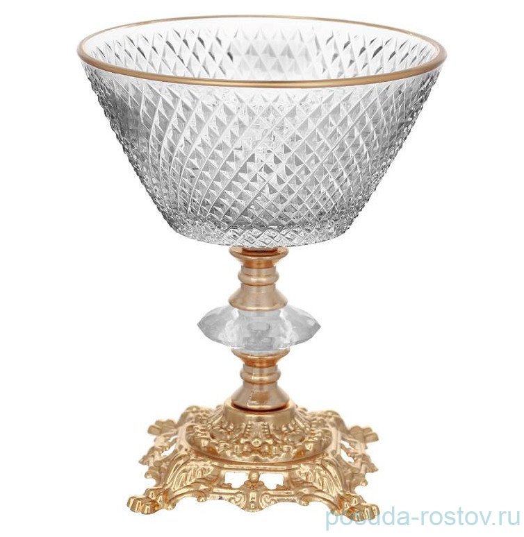 Креманка 12 х 15 см круглая металл "Prestij"  / 292581