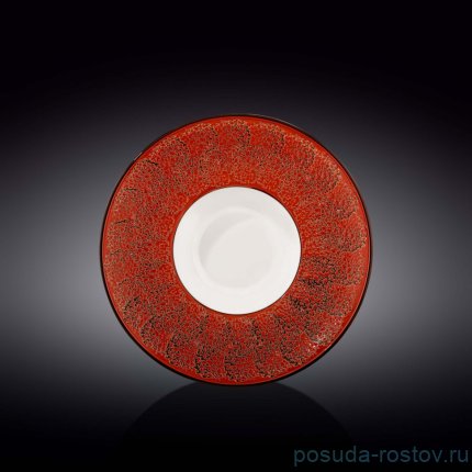 Тарелка 24 см глубокая красная &quot;Splash&quot; / 261406