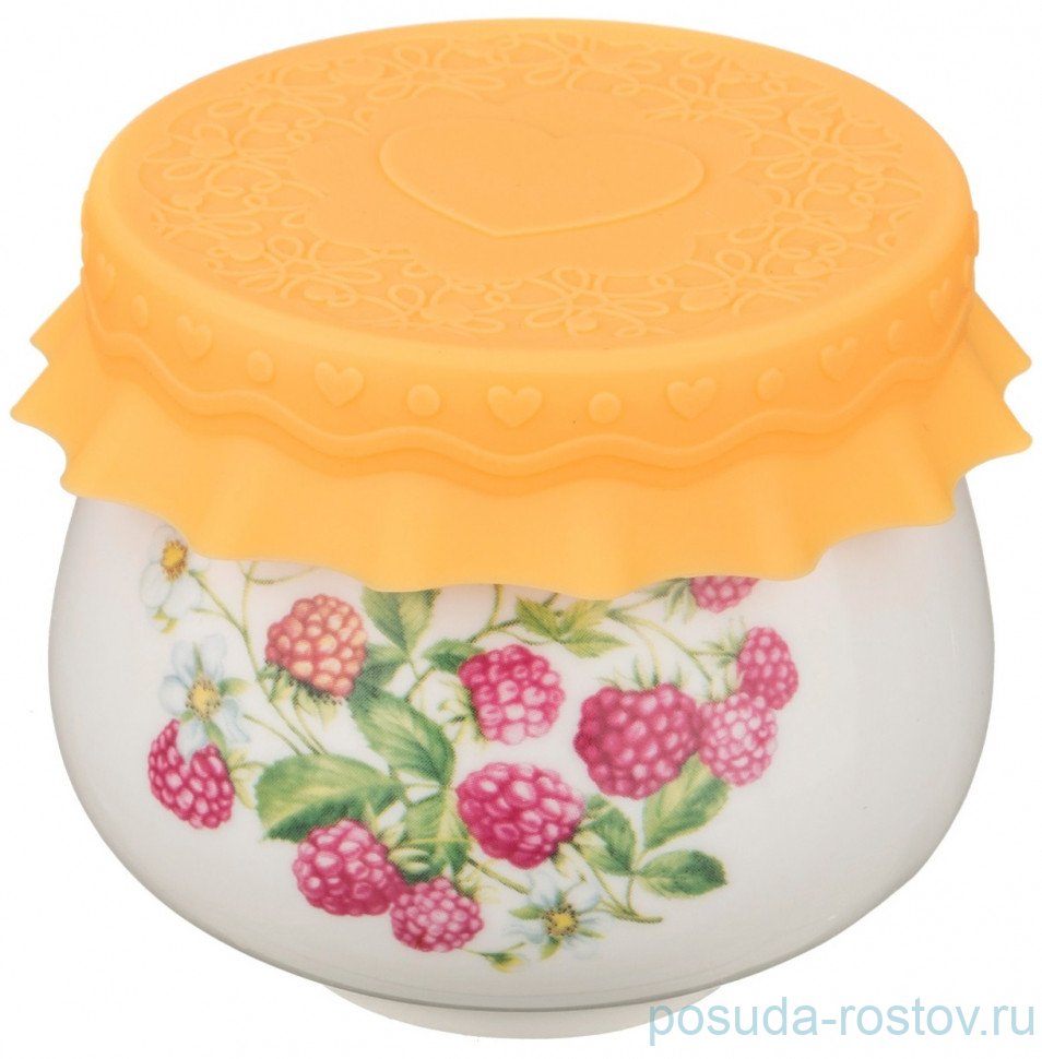 Емкость для меда/варенья 180 мл с силиконовой крышкой "Малина" / 190399 Емкость для меда/варенья 180 мл с силиконовой крышкой "Малина" / 190399