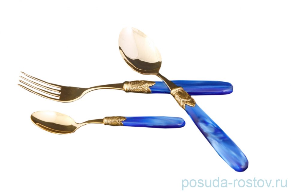 Столовые приборы 18 предметов "Ischia Antique Gold /Blue Gold" / 114525