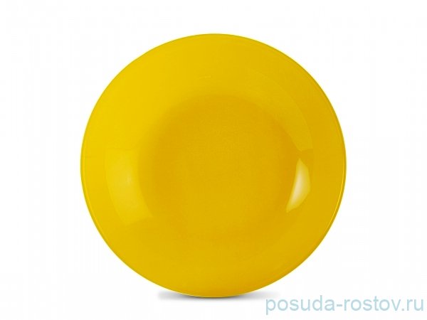 Тарелка 20 см глубокая "Зелия /Колорама /жёлтая" / 160060