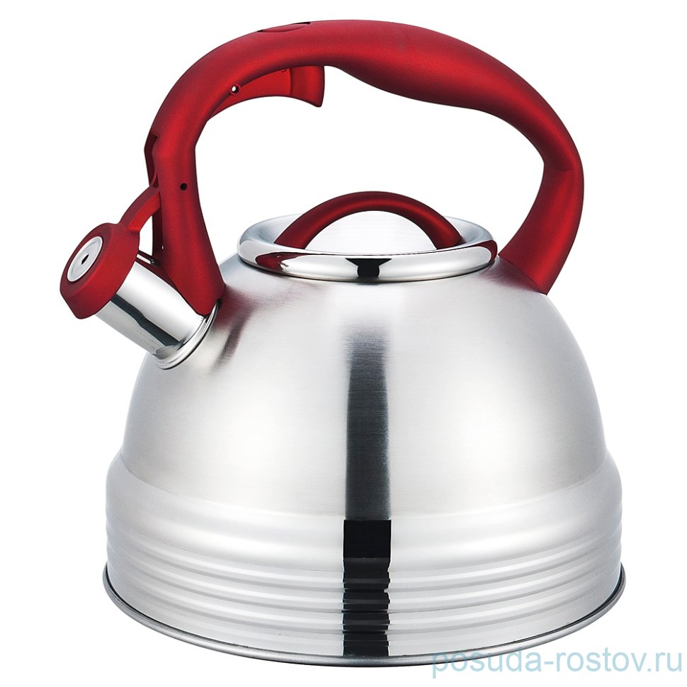 Чайник 2,8 л со свистком индукционное капсульное дно "agness" / 196308