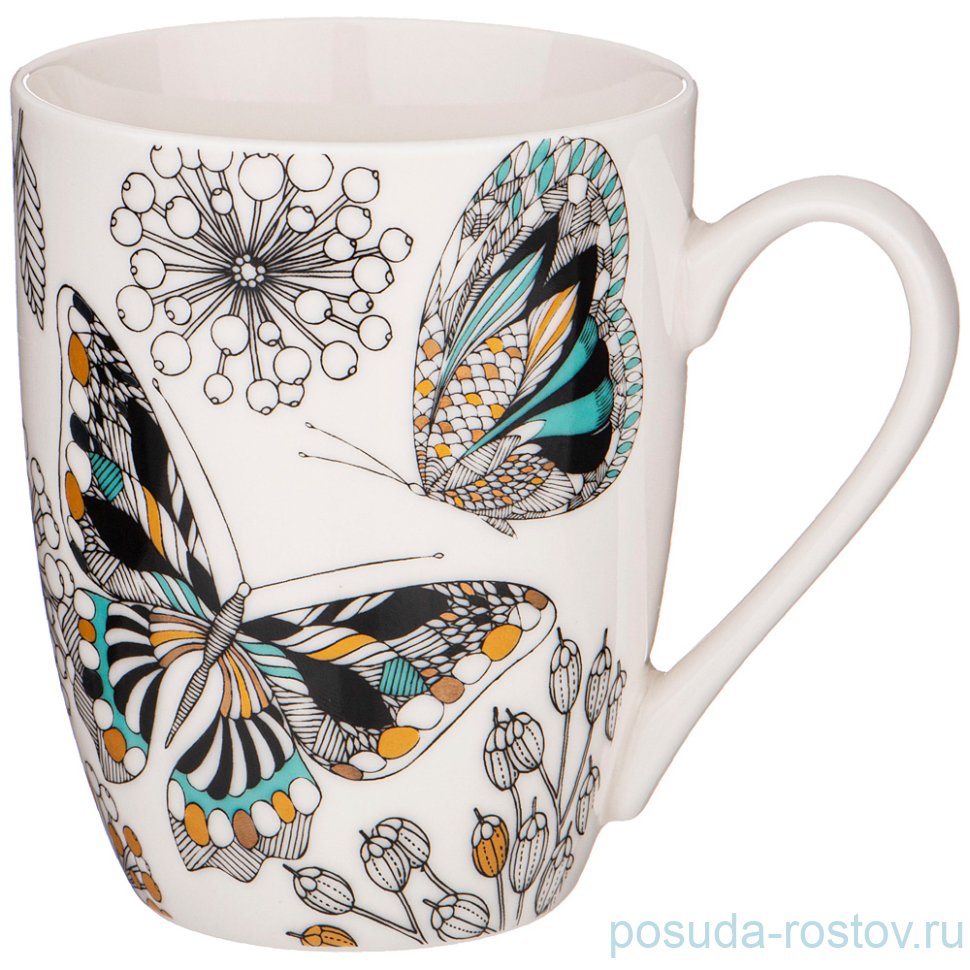 Кружка 350 мл "Бабочки" / 263536
