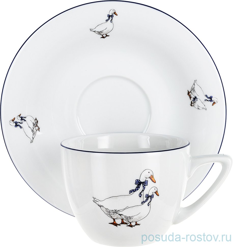 Набор чайных пар 425 мл 6 шт "Здена /Гуси" / 151277 Набор чайных пар 425 мл 6 шт "Здена /Гуси" / 151277