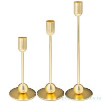 Набор подсвечников 3 шт 8 х 8 х 18/23/28 см / 340734