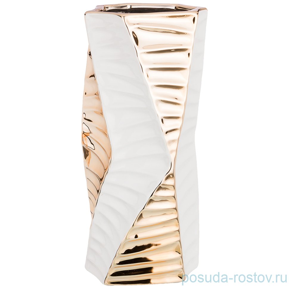 Ваза для цветов 31,5 см декоративная "Золотая коллекция" / 193101