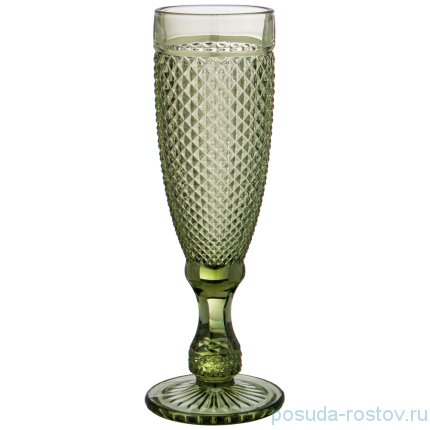 Бокалы для шампанского 150 мл 6 шт зелёные &quot;Гранат /Muza color&quot; / 225099