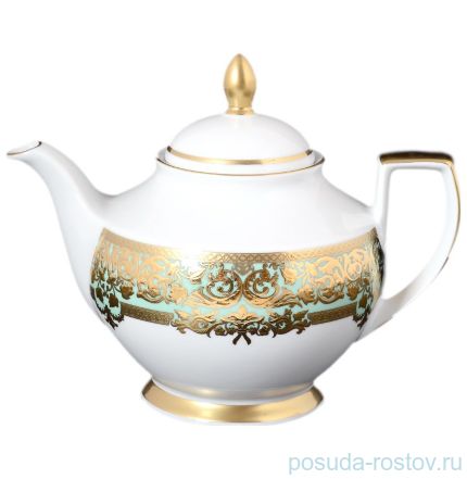 Заварочный чайник 1,2 л &quot;Наталия /Бирюза в золотой роскоши&quot; / 110054