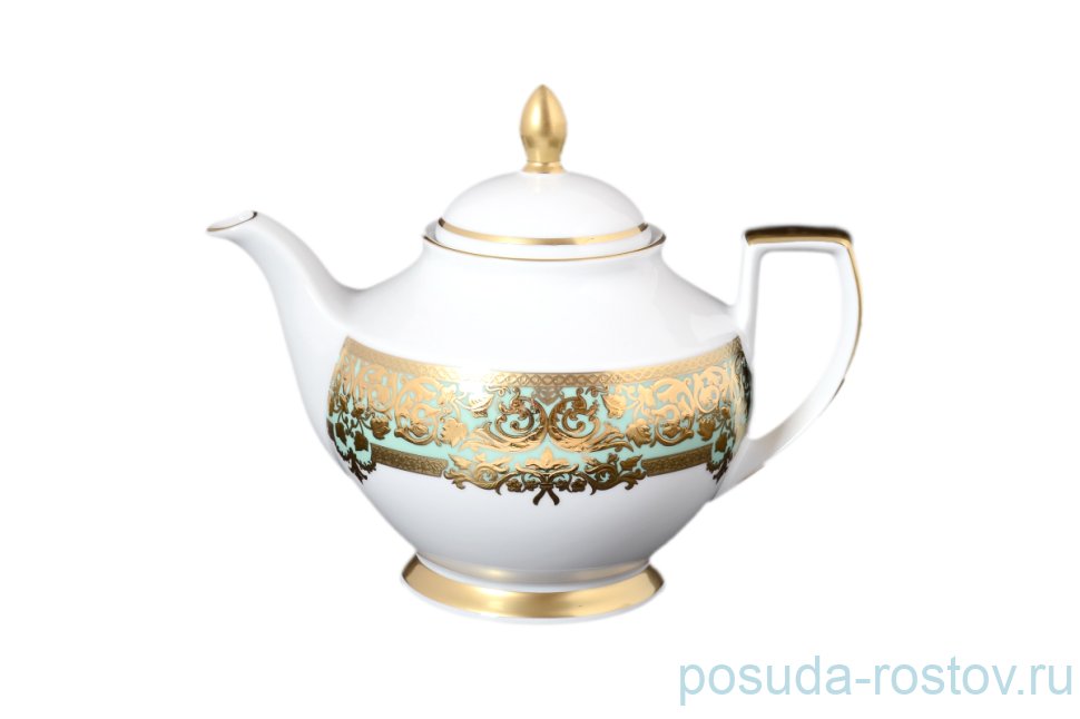 Заварочный чайник 1,2 л "Наталия /Бирюза в золотой роскоши" / 110054 Заварочный чайник 1,2 л "Наталия /Бирюза в золотой роскоши" / 110054