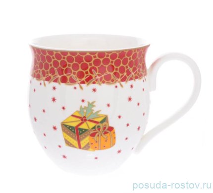 Кружка 440 мл красная &quot;Christmas world /Magic time&quot; / 273705