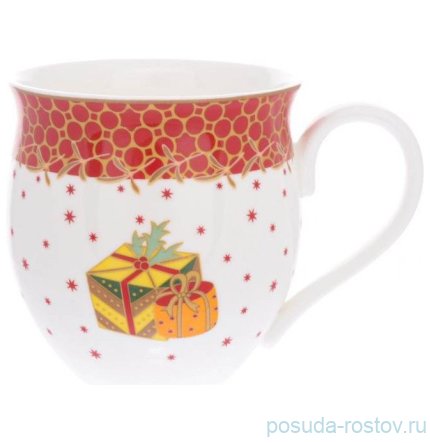 Кружка 440 мл красная &quot;Christmas world /Magic time&quot; / 273705