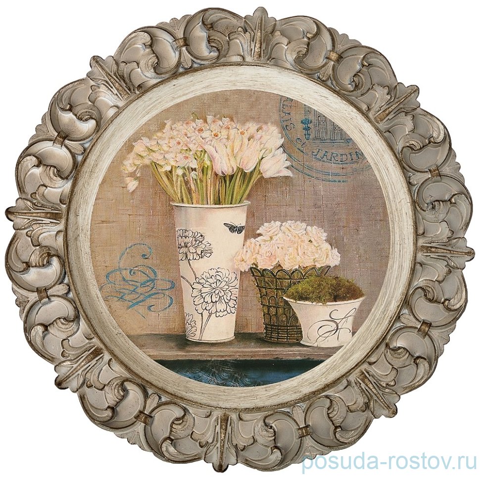 Поднос 35 см круглый "Старинный прованс" / 186061 Поднос 35 см круглый "Старинный прованс" / 186061