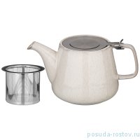 Заварочный чайник 1,2 л с металлическим ситечком и крышкой светло-серый &quot;Luster&quot; / 228670