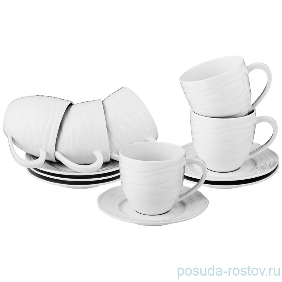 Набор чайных пар 260 мл 6 шт "solace" / 187645 Набор чайных пар 260 мл 6 шт "solace" / 187645