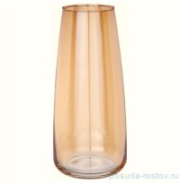 Ваза для цветов 22 см янтарная / 289404