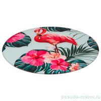 Блюдо 32 х 3 см вращающееся круглое &quot;Экзотика&quot; / 190191