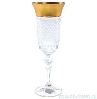 Бокалы для шампанского 150 мл 6 шт &quot;Кристина /Каро с золотом&quot; R-G / 113542