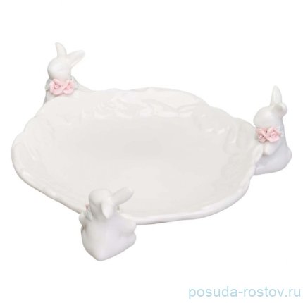 Блюдо 21,5 х 21,5 см круглое &quot;Кролики&quot; / 369182