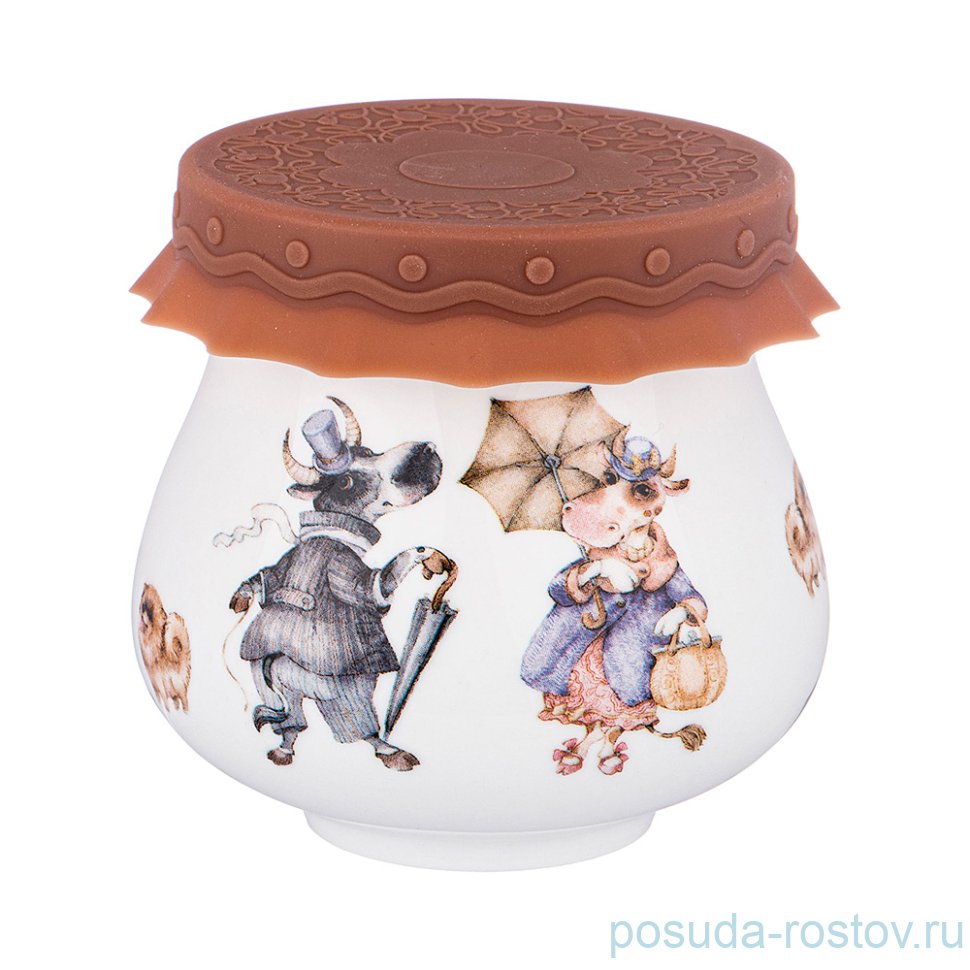 Банка для мёда/варенья 300 мл с силиконовой крышкой "рандеву" / 228588