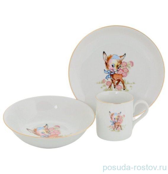 Детский набор 3 предмета "Олененок" / 158583