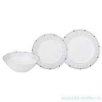 Набор тарелок 18 предметов (18, 19, 27 см) &quot;Пластинки&quot; / 193927