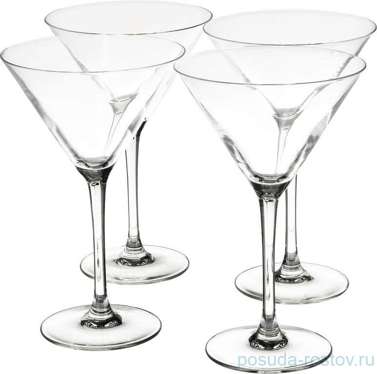 Бокалы для мартини 300 мл 4 шт "WORLD COCKTAIL" / 160305 Бокалы для мартини 300 мл 4 шт "WORLD COCKTAIL" / 160305