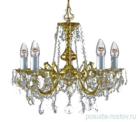 Люстра 5 рожковая с хрустальными чашами  Royal "Роял" PL / 049311
