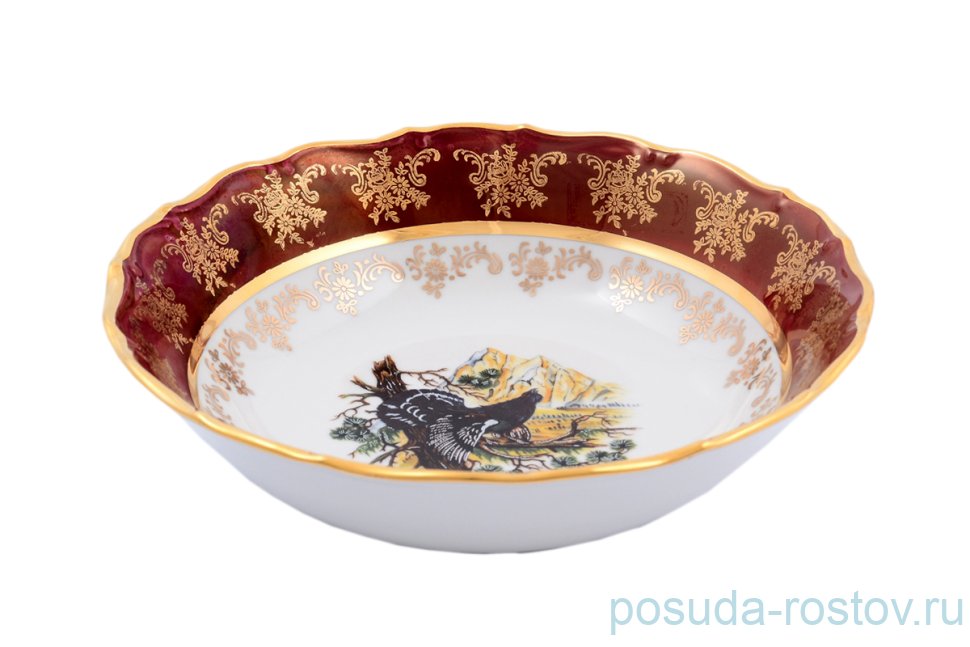 Набор салатников 19 см 6 шт "Офелия /Охота красная"   / 126065