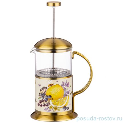 Френч-пресс 600 мл &quot;Прованс /Лимоны&quot; / 262416