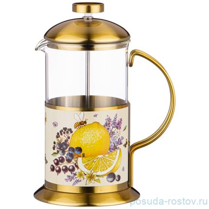 Френч-пресс 600 мл &quot;Прованс /Лимоны&quot; / 262416