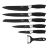 Набор ножей для кухни 7 предметов с подставкой &quot;Crocodile Line&quot; черный / 135776