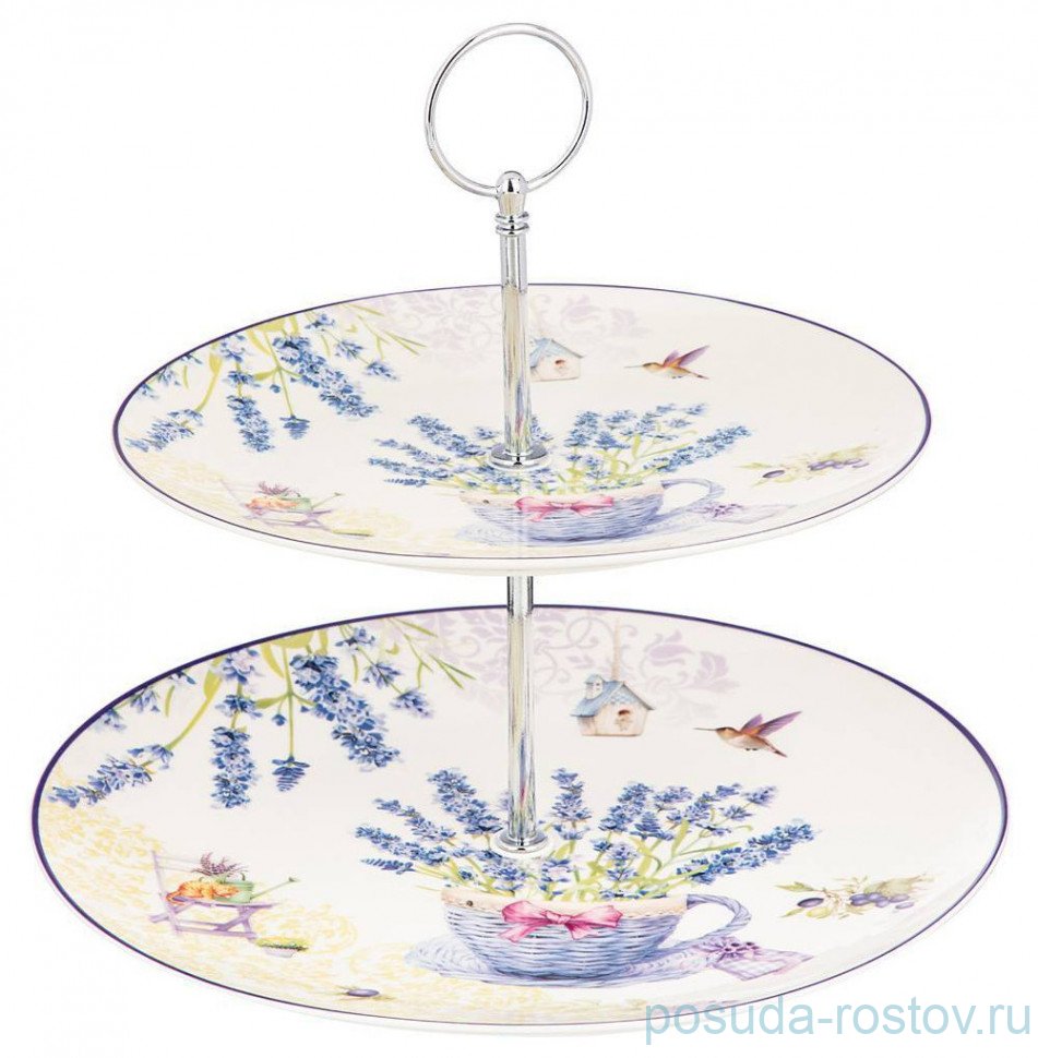 Этажерка 2-х ярусная "Прованс /Лаванда" (20,5, 27 см) / 273772 Этажерка 2-х ярусная "Прованс /Лаванда" (20,5, 27 см) / 273772