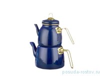Набор чайников 2 предмета (заварочный 1 л, чайник 2 л) тёмно-синий &quot;Пачи /Элит Класс&quot; / 222721