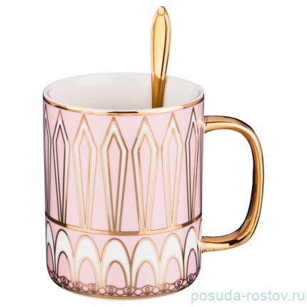 Кружка 400 мл с ложкой / 186911