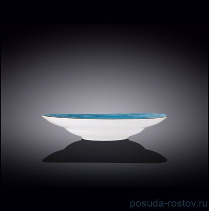 Тарелка 25,5 см глубокая голубая &quot;Spiral&quot; / 261662