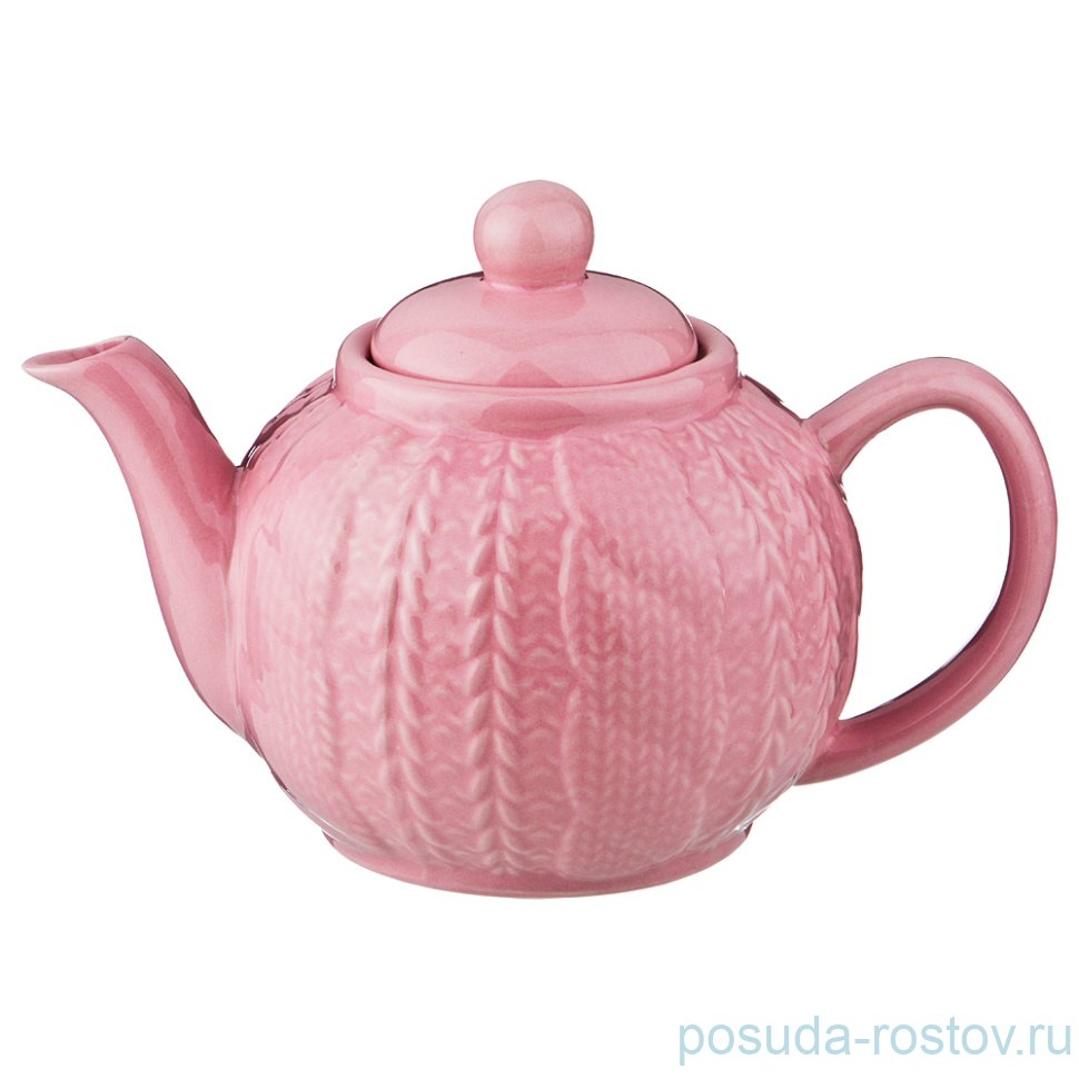 Заварочный чайник 1,1 л "вязанка /розовая" / 187116