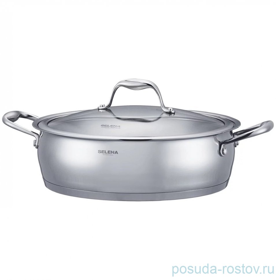 Сотейник 28 х 8 см с крышкой 4,9 л "Angela" / 366130 Сотейник 28 х 8 см с крышкой 4,9 л "Angela" / 366130
