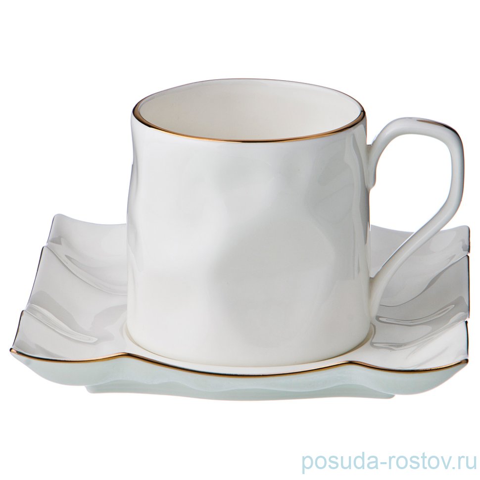 Чайная пара 250 мл 1 шт "раффл голд" / 197483 Чайная пара 250 мл 1 шт "раффл голд" / 197483